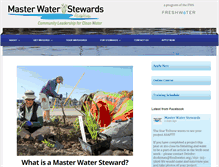 Tablet Screenshot of masterwaterstewards.org